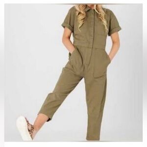 Evereve Ellison army green jumpsuit